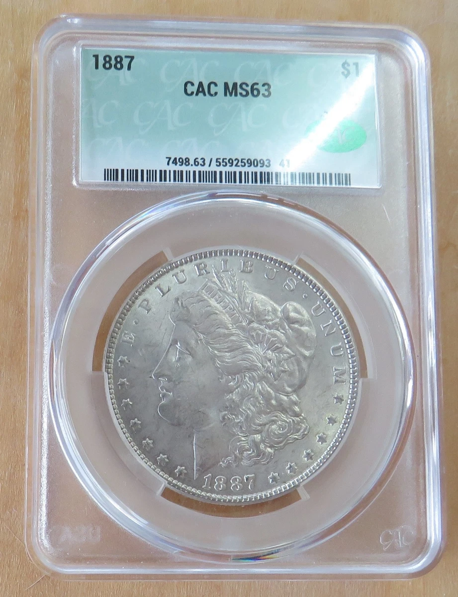 MS 63 Graded 1887 Year Morgan US Dollars (1878-1921) for sale | eBay