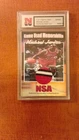 NSA Michael Jordan Game Used Jersey Memorabilia 1/1 Card Chicago Bulls NBA