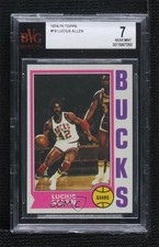 1974-75 Topps Lucius Allen #19 BVG 7 0q3