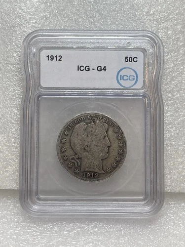 1912 50C Barber Half Dollar
