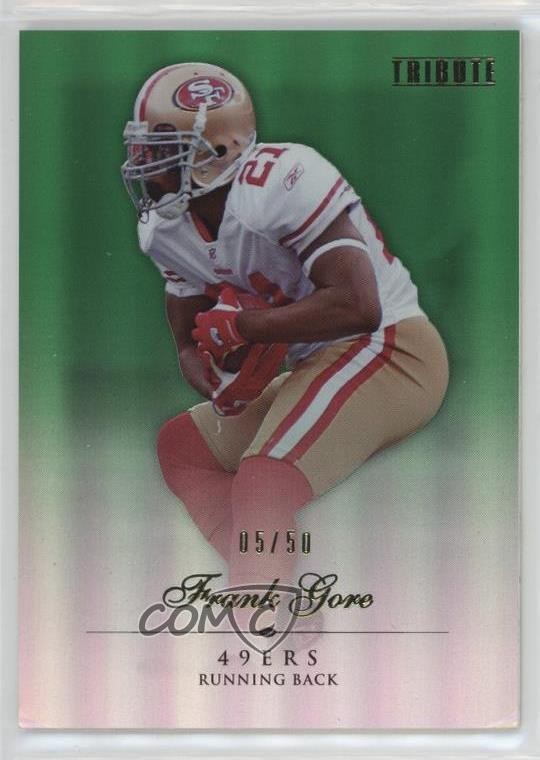 2010 Topps Tribute Green Rainbow 5/50 Frank Gore #30 1u5y