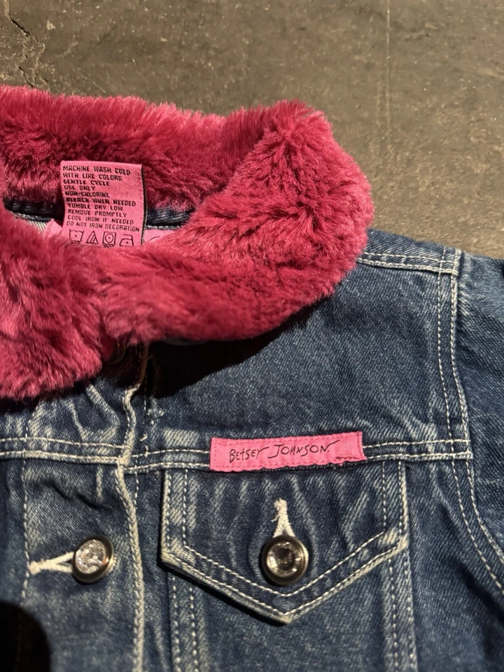 Vintage Y2K Betsey Johnson Girls Denim Jacket 4T - Image 3 of 4