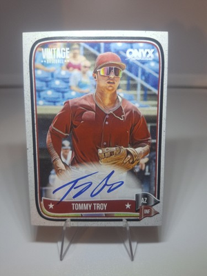 #ad 2024 Onyx Vintage Autographs Tommy Troy #VATOTR AU RC $7.19