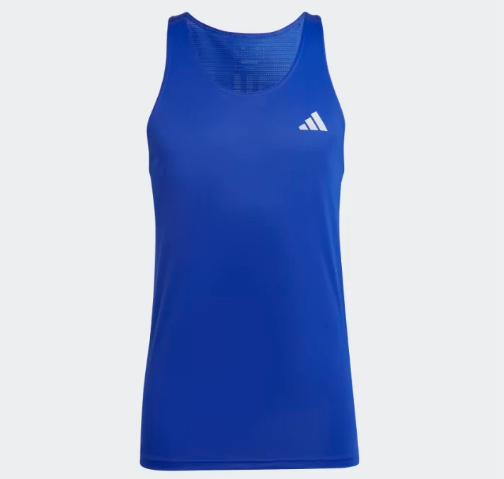 adidas Own The Run Mens Running Vest Tank Breathable Reflective AEROREADY Blue S - Image 3 of 4