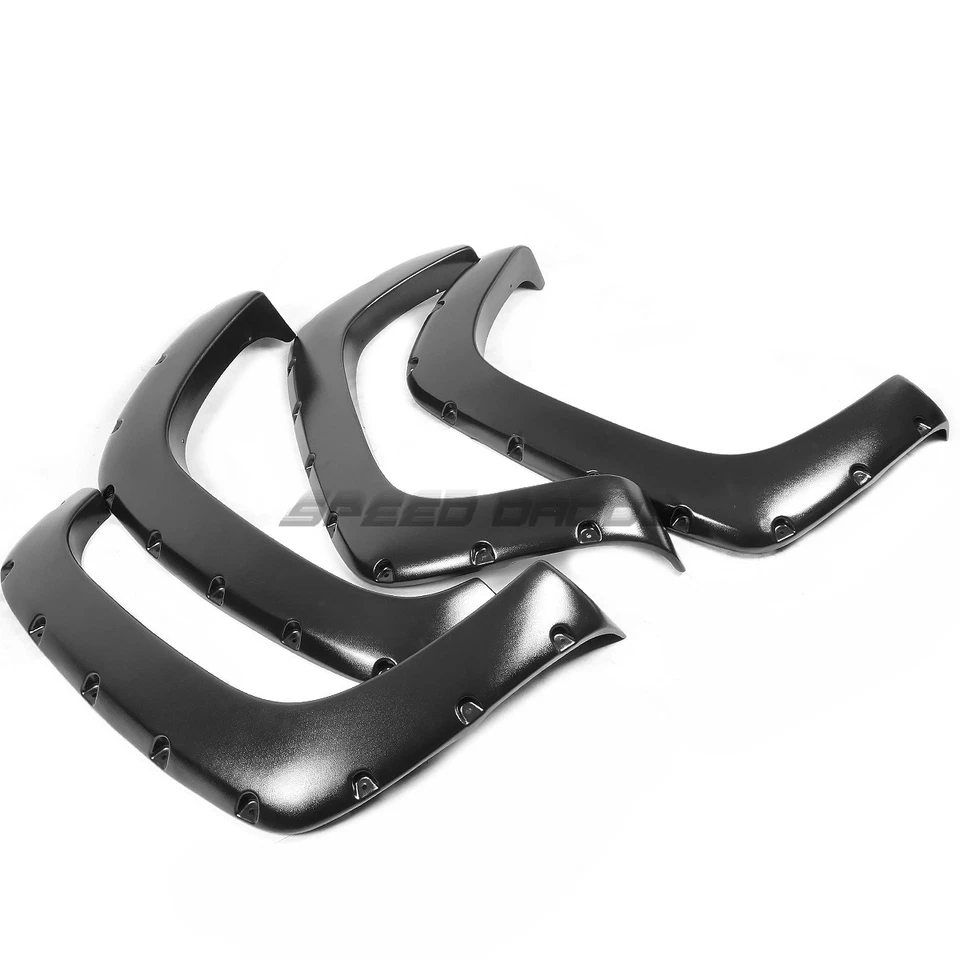 FOR 88-99 CHEVROLET GMC Fleetside 3" MATTE POCKET-RIVETED WHEEL FENDER FLARES Foto 4 de 4