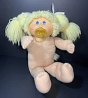 Cabbage Patch Kids With Pacifier Blonde Blue Eyes Dimples CPK Collectible Doll