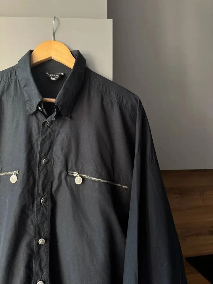 Camisa VERSACE JEANS COUTURE 1/4 Cremallera Vintage Foto 2 de 4