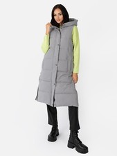 Lovedrobe Grey Longline Hooded Gilet