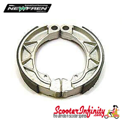 Lambretta Newfren Brake Shoes  . Brake Caliper, Brake Drum, Brake Pedal, Brake Shoes & Brake Disc, Caliper Bracket, Back Plate, Front Disc Brake Complete, Rims, Spring, Steering Column, Sus.