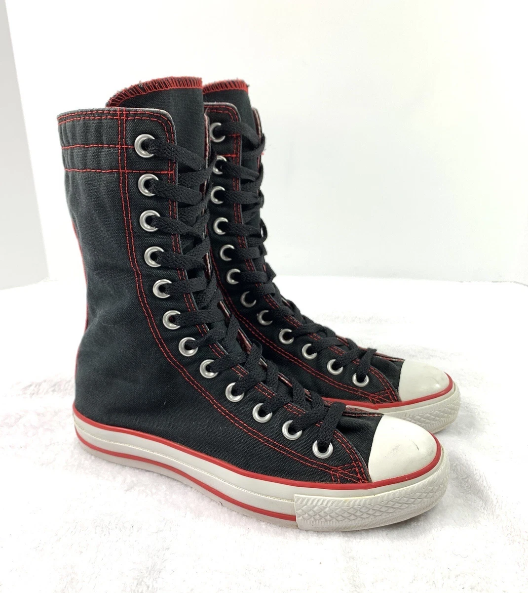 Converse All Star Canvas X-Hi Tall High Top Sneaker Shoes Black