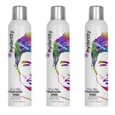 3 PK! GUY-TANG # MYDENTITY MY DIRTY SIDE CLEAN BULK DRY SHAMPOO SPRAY MY DENTITY