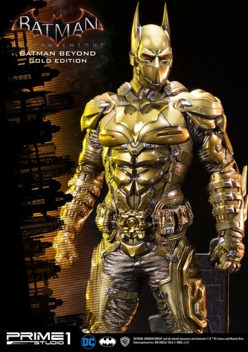SIDESHOW Prime 1 STUDIO BATMAN BEYOND Gold 1:3 Arkham Knight STATUE Premium - Picture 4 of 6