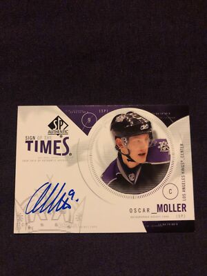 2009-10 SP Authentic Sign Of The Times Oscar Moller Auto Signature