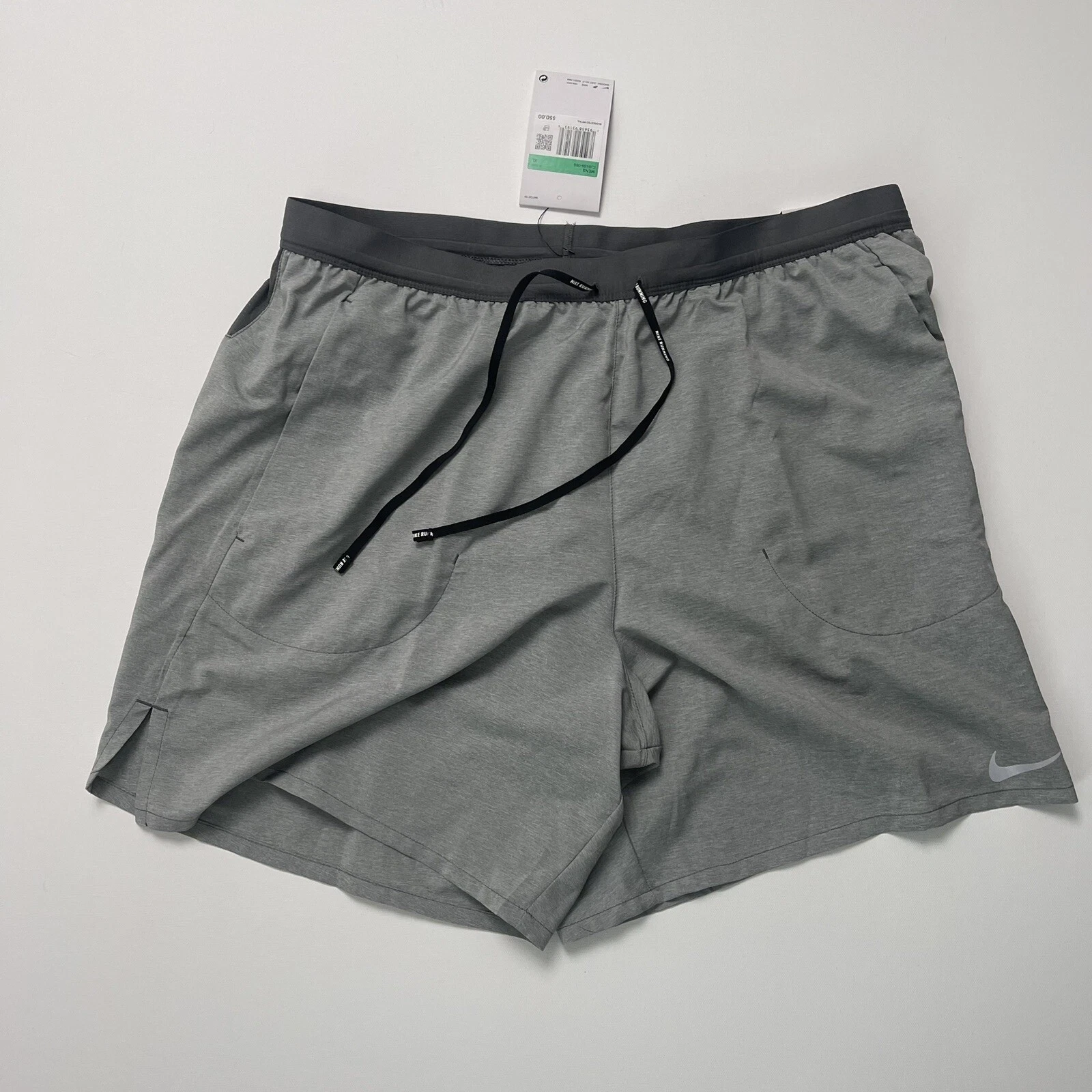 Nike Mens Flex Stride 7" Dri-Fit Running Shorts CJ5459-068 Size XL Grey
