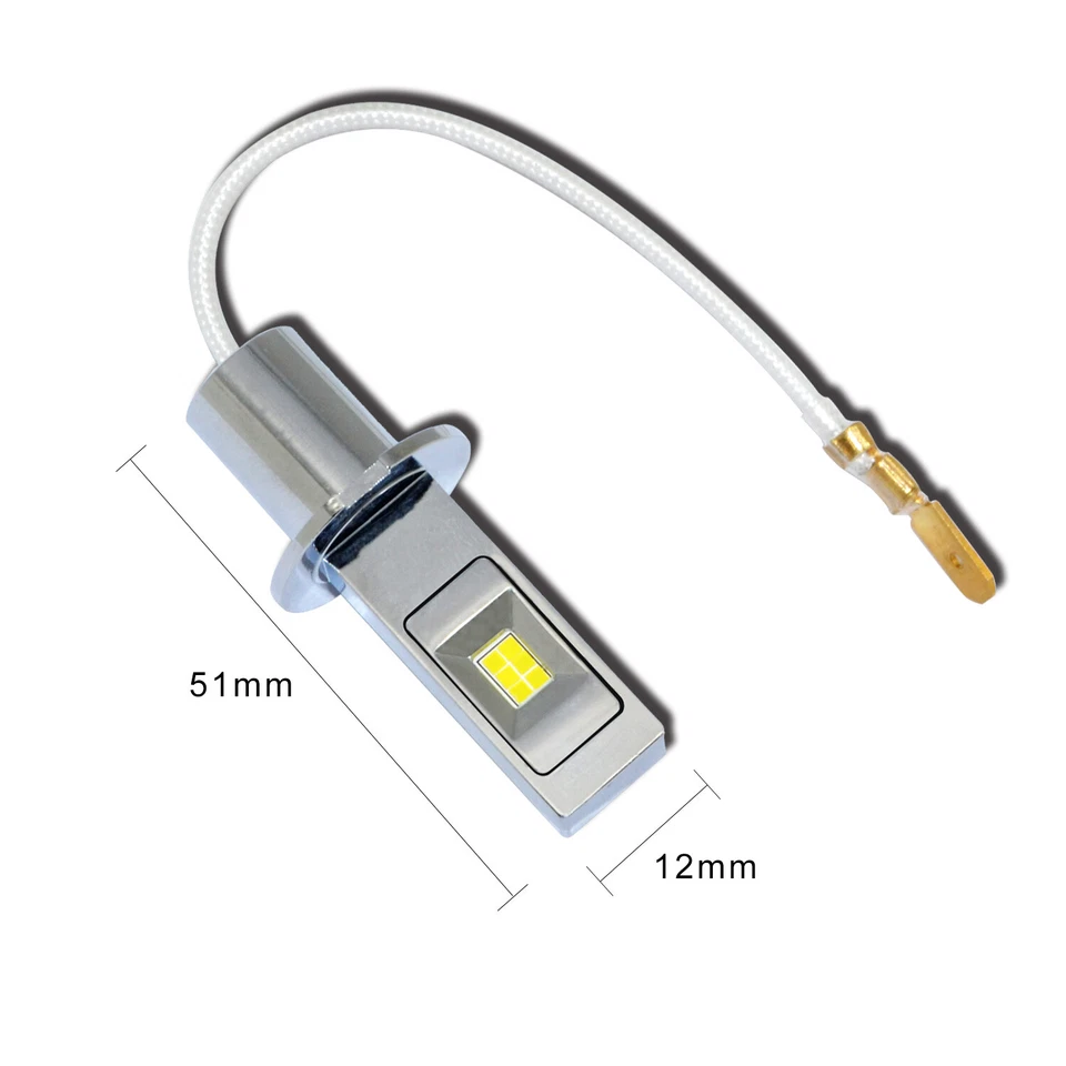 Allá Lighting LED H3 Bombilla Antiniebla, Amarillo Dorado Seguridad Luz de Conducción Par Foto 4 de 4