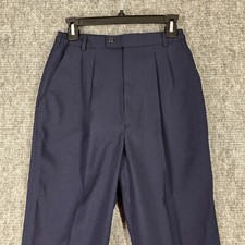 FLYING CROSS PANTS WOMENS 6 LAPD NAVY BLUE UNIFORM PLEATED UNHEMMED USA TAPERED