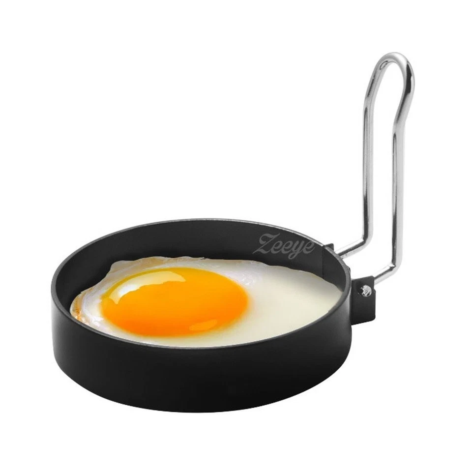 2 Stück Spiegelei Ei Form Egg Ring Spiegeleiform Omelette Edelstahl Bratform Neu - Bild 2 von 4