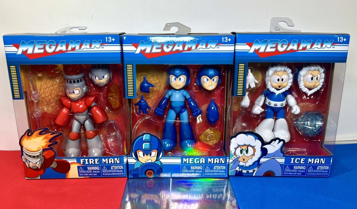 2024 Jada Toys - Mega Man 3-Figure Bundle: MEGA MAN, FIRE MAN