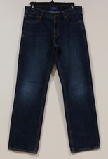 Old Navy Boys 14 Husky Adjustable Waist Straight Basic Fit Blue Jeans