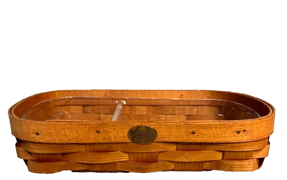 Cesta de armazenamento de mesa de cinzas dos Apalaches tecida à mão com forro de plástico removível - Imagem 3 de 4