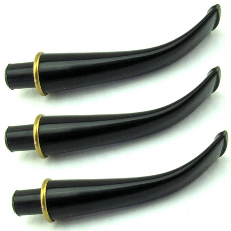 3pcs New 73mm Black Acrylic Mouthpieces Stem For Tobacco 9mm Filter Smoking G. Available Now for 10.75