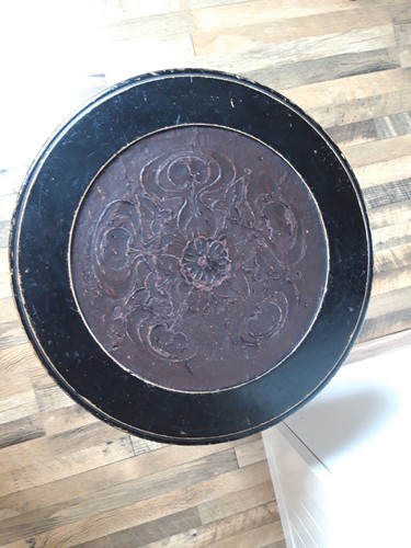 hübscher Jugendstil Klavierhocker Sitzfläche floral wohl um 1900/10 - Bild 7 von 15