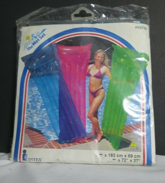 Intex Pool Float The Wet Set 72x 27 pulgadas Tumbona Tomar el sol Campamento Vacaciones Lago