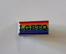 LGBTQ Rainbow Flag Enamel Pin. New condition.