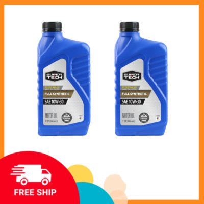 Super Tech Full Synthetic 10W-30 Motor Oil, 2 Quart - Premium Engine Protection