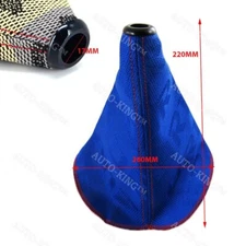 Red Stitches JDM Bride Racing Hyper Fabric shift knob Shifter Boot Cover MT/AT