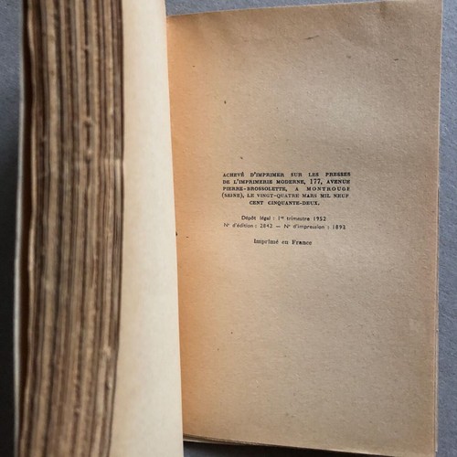 René Daumal — Le Mont analogue — édition originale (mention) — Gallimard — 1952. - Picture 8 of 9