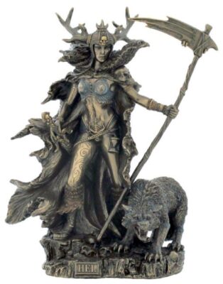 Hel Bronzestatue Göttin von Helheim