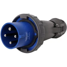 Hubbell HBL460P9W AC Plug IEC60309 460P9W Male IEC 309 Pin & Sleeve