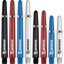 Ruthless | Deflectagrip 5 Sets (15) Dart Stems/Shafts, Multiple Lengths/Colours