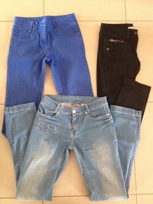Jeans Ooxoo+jeans Bleu Électrique 14 Ans Be+ Kdo Pimkie Pantalon Noir - Photo 1/4