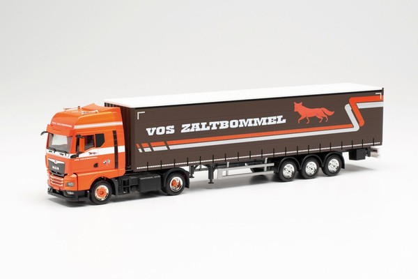 "Herpa 315067 - Man Tgx Gx Gardinenplanen-Sattelzug \"Vos Zaltbommel.\" 1:87"-image