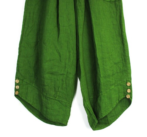 LAGENLOOK100% LINEN CROPPED PANTS IN 9 COLS SIZES :Plus:1(L) Plus 2(XL)Plus3(XXL - Picture 44 of 117