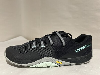 Size 8.5 M- Merrell Women s  Trail glove 6 Black