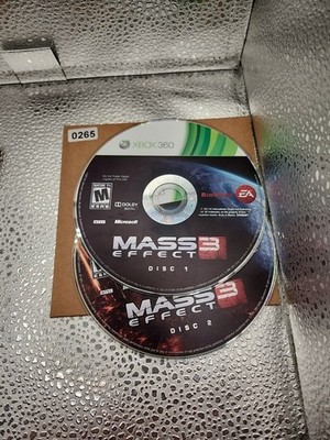 Mass Effect 3 (Microsoft Xbox 360, 2012) NO TRACKING - 2 DISCS ONLY 