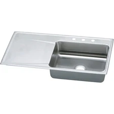 Elkay ILR4322R Gourmet Lustertone Stainless Steel 43" x 22" Single Right Basin