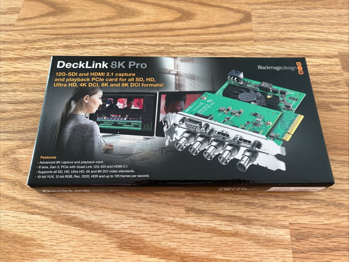 グラフィックボード・グラボ・ビデオカード Blackmagic Design DeckLink 8K Pro Blackmagic Design DeckLink 8K Pro G2 BMD 12G-SDI PCIe Card - Open