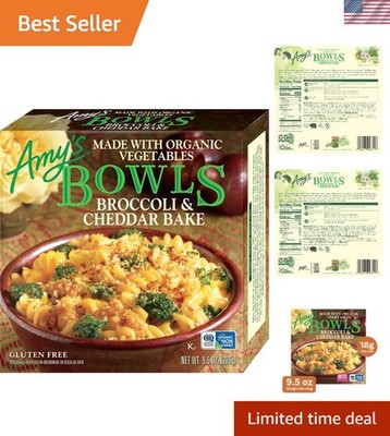 Frozen Meals, Broccoli & Cheddar Bake Bowl, Made With Organic Vegetables, Mic...