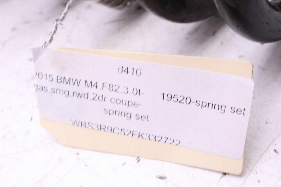 Conjunto de molas 2015 BMW M4 F82 par usado fabricante de equipamento original - Imagem 4 de 4