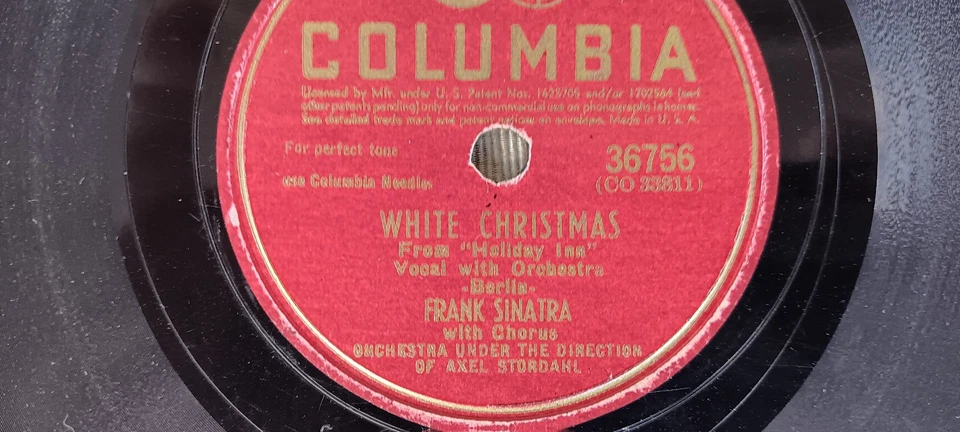 Antique(Top 10 hit in 1944)(Frank Sinatra)(White Christmas)(If You Are But A Dre - Image 3 of 3