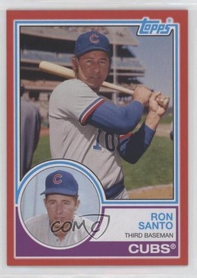 2021 Topps Archives 1983 Topps Red 5/75 Ron Santo #153 HOF 7ut