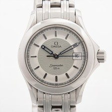 Used Omega Seamaster 2581.31 SS QZ Silver Wrist Watch Quartz