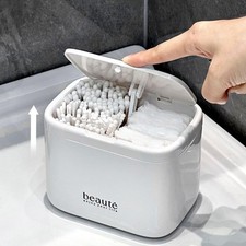 SIROLISA Pop-Up Qtip Holder Qtip dispenser Cotton Swab Automatic Lifting