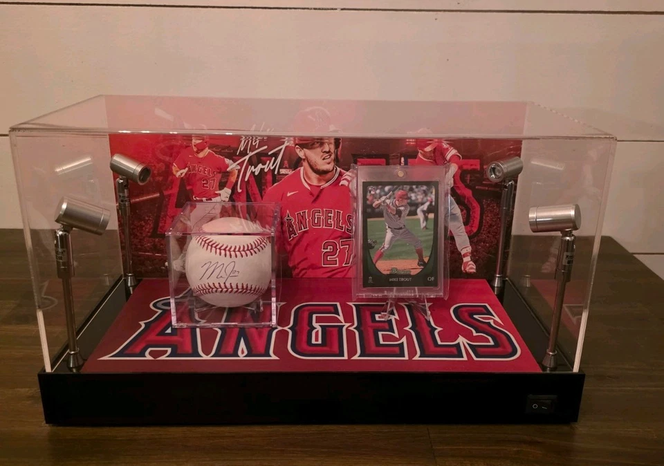 МАЙК ФОРЕЛЬ-ЗАКАЗ ВИТРИНА С ОГНЯМИ С АВТОГРАФОМ МЯЧ И БОУМЕН ДЕБЮТАНТ КАРТА - Изображение 2 из 4