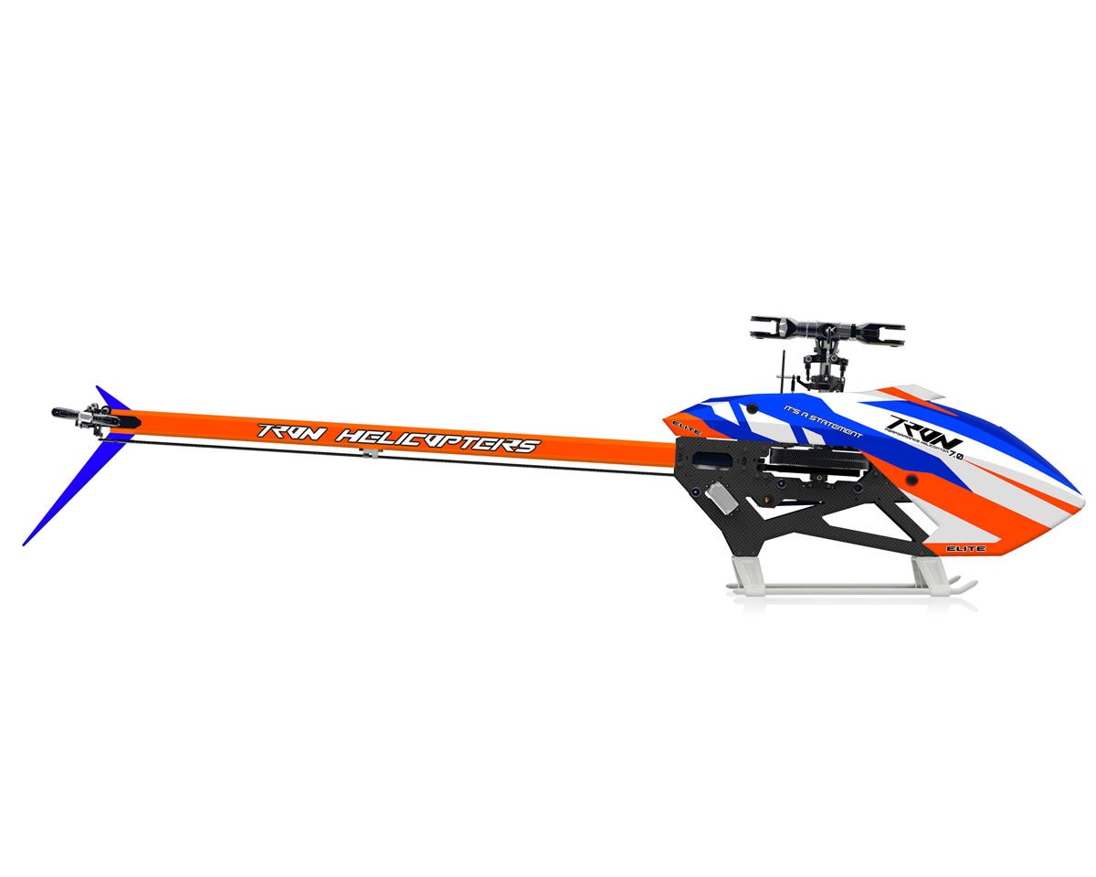 Tron Helicopters Tron 7.0 Elite Electric Helicopter Kit (Orange/Blue)