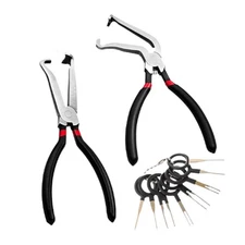 3PCS Electrical Disconnect Pliers Fuel Line Petrol Clip Pipe Pliers Repair Tools